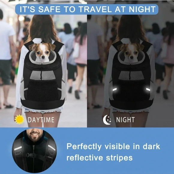 NEW Dog Carrier Backpack For Small Dogs Breathable Head Out Design - Picture 6 of 7